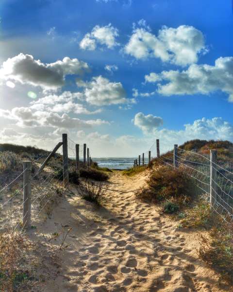 chemin de plage